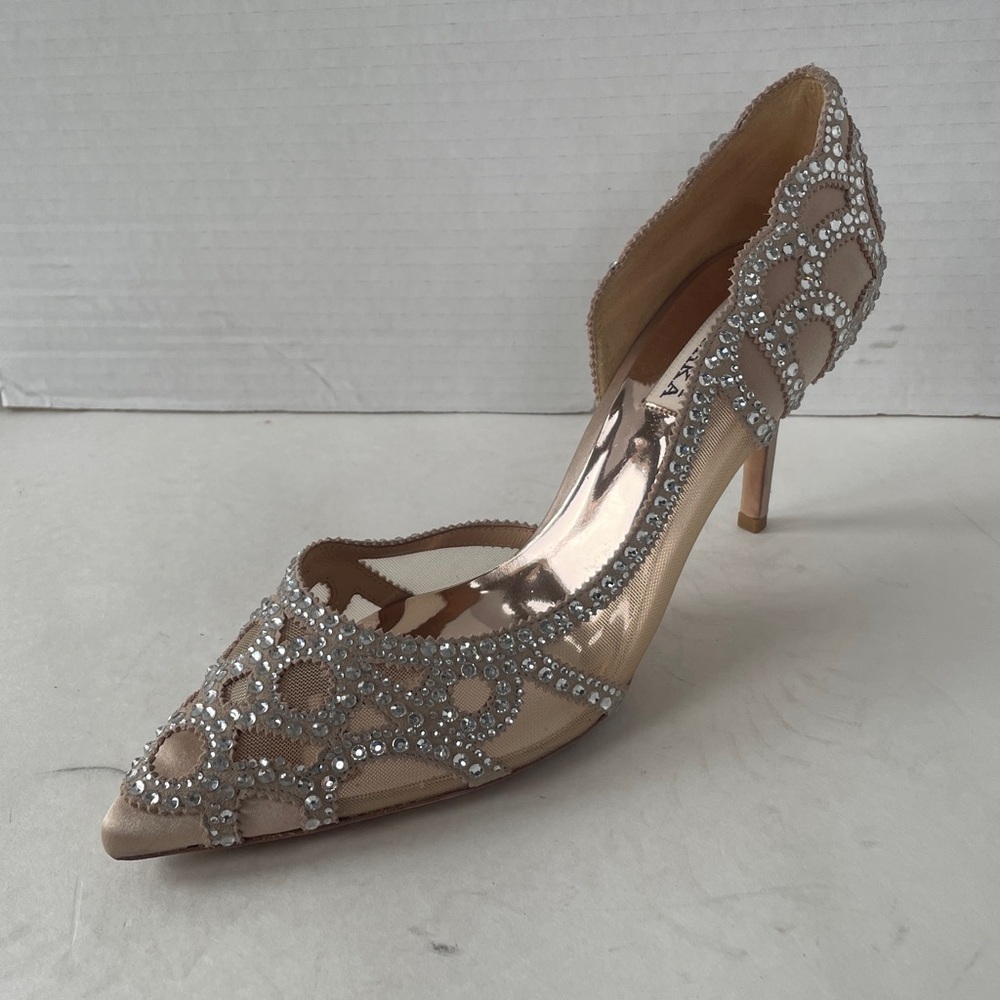 Badgley Mischka shoe 8 Marissa Crystal Embellished d'Orsay Pump